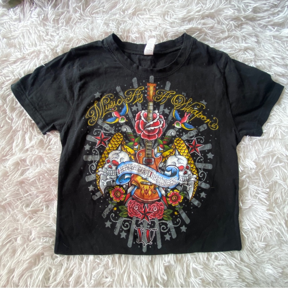 Ed hardy style y2k tee